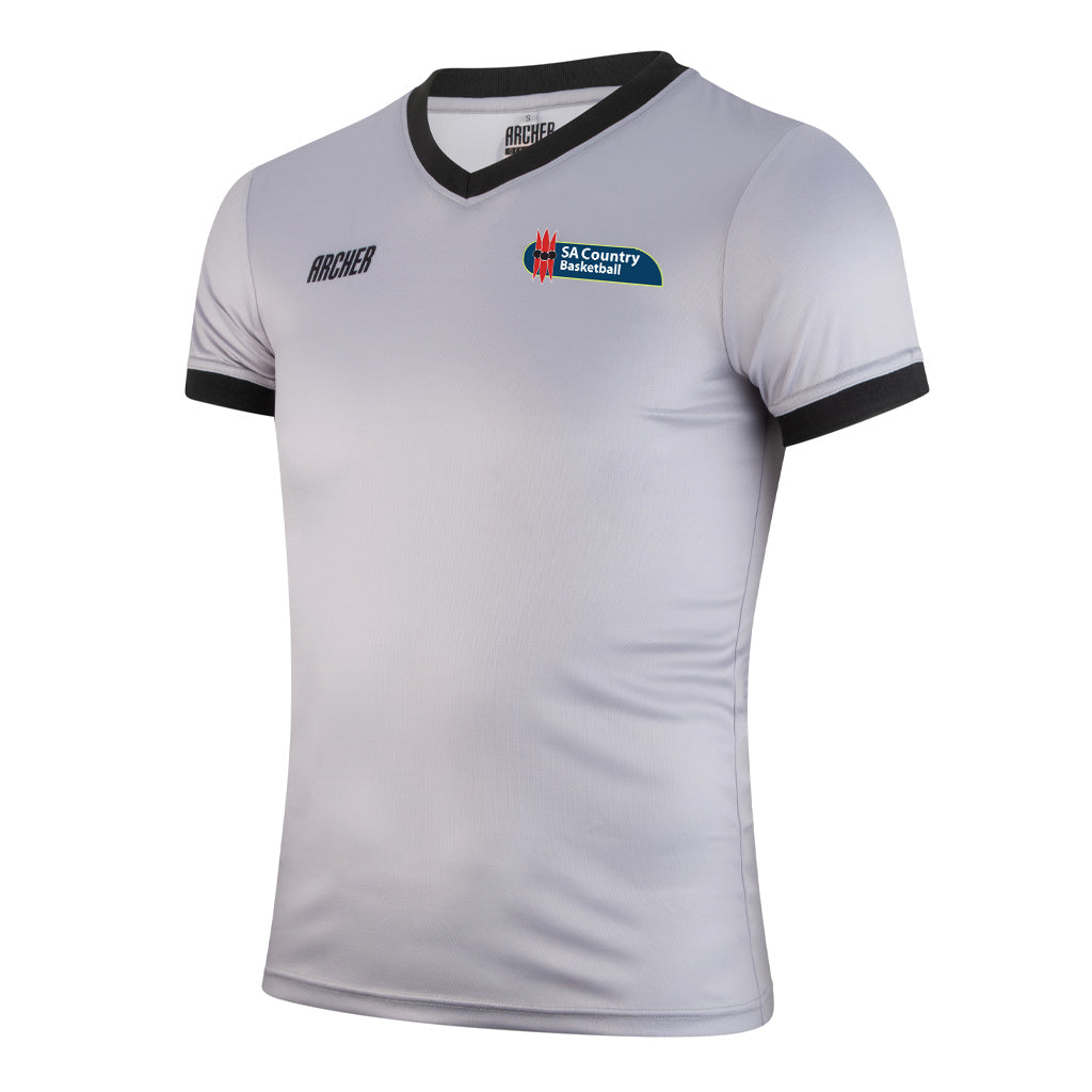 Archer SA Country Basketball referee shirt (grey)