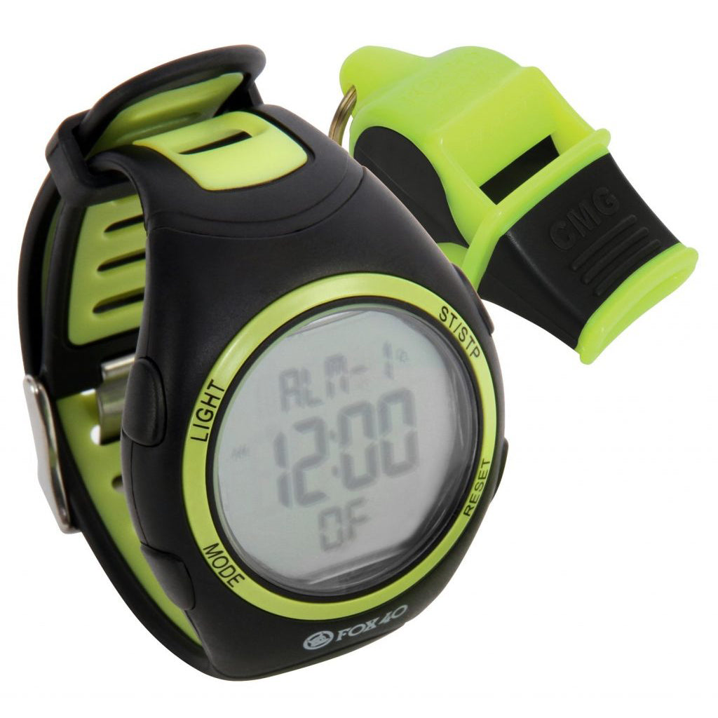 Fox 40 Whistle Watch Black Neon Yellow