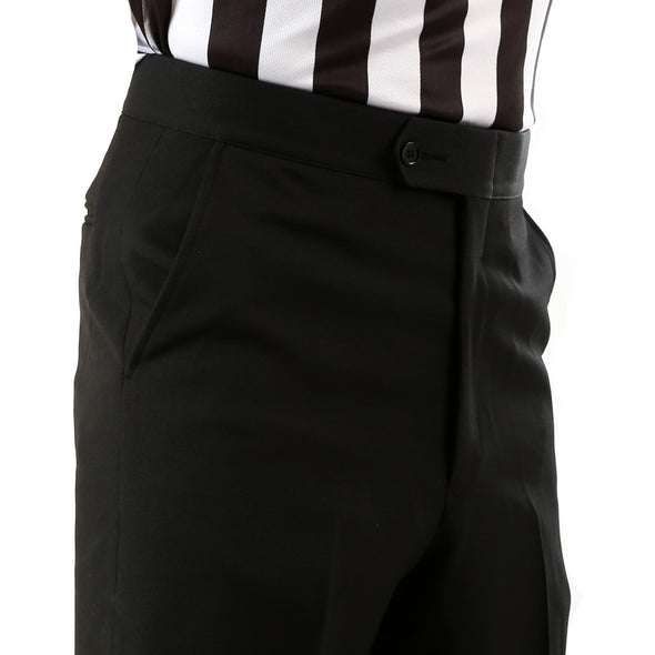 Smitty flat front mens pants with Front Lay Slash pockets