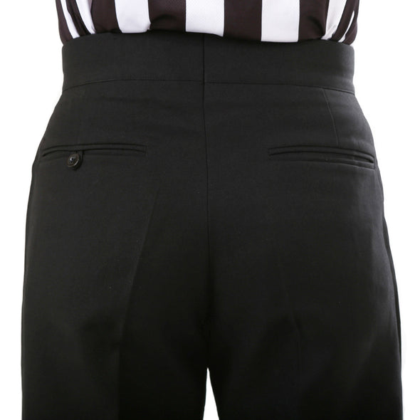 Smitty 4-way stretch flat front womens pants with Front Lay Slash pockets