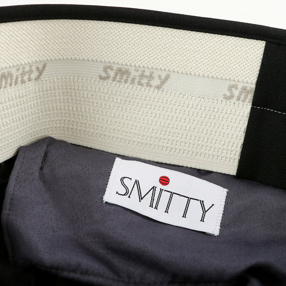 Smitty 4-way stretch flat front mens pants with Front Lay Slash pockets (athletic fit)