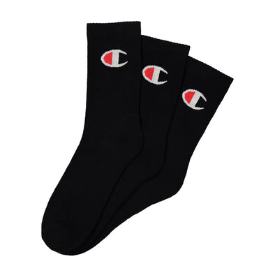 3pk Champion C Logo socks (crew)
