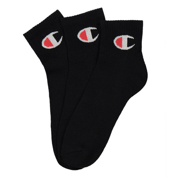 3pk Champion C Logo socks (quarter)